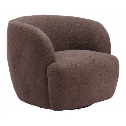 ZUO Govan Swivel Chair - Brown