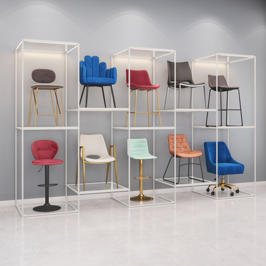 ZUO - ZUO - Adjustable Shelf in Light Gray