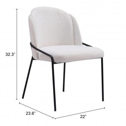 ZUO Jambi Dining Chair (Set of 2) - Ivory