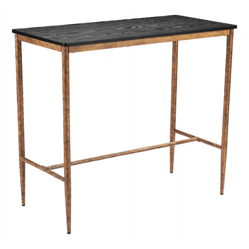 ZUO - Nida Bar Table in Black/Bronze