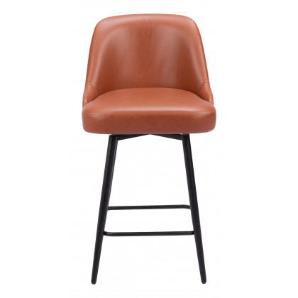 ZUO Keppel Swivel Counter Stool - Brown