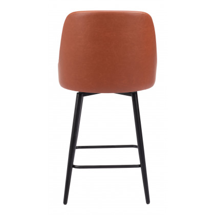 ZUO Keppel Swivel Counter Stool - Brown