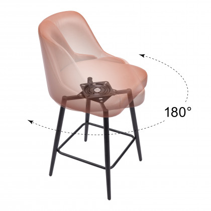 ZUO Keppel Swivel Counter Stool - Brown