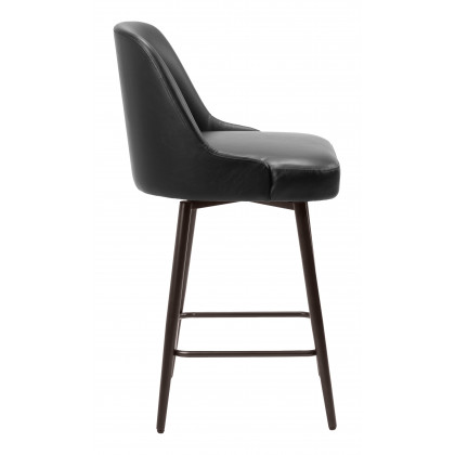 ZUO Keppel Swivel Counter Stool - Black/Bronze