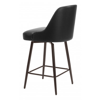 ZUO Keppel Swivel Counter Stool - Black/Bronze