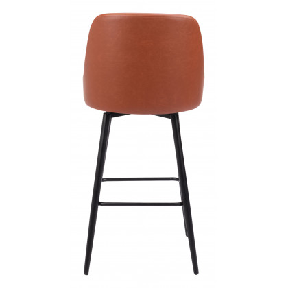 ZUO Keppel Swivel Barstool - Brown