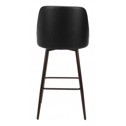 ZUO Keppel Swivel Barstool - Black/Bronze