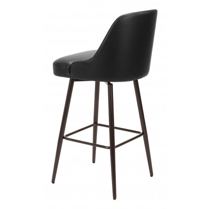ZUO Keppel Swivel Barstool - Black/Bronze