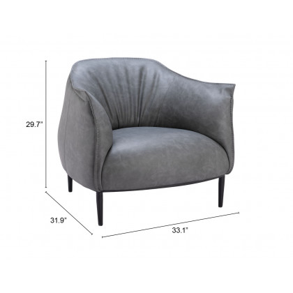 ZUO Julian Accent Chair - Gray