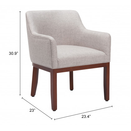 ZUO - Berbera Dining Chair in Gray