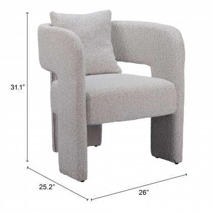 ZUO - Melilla Dining Chair in Misty Gray