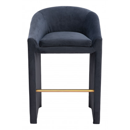 ZUO - Emas Barstool in Midnight Gray
