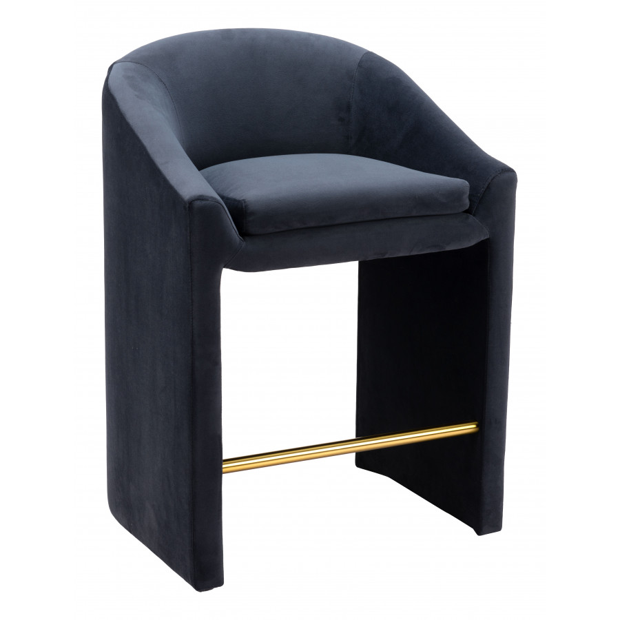 ZUO - Emas Counter Stool in Midnight Gray