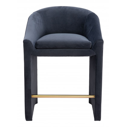 ZUO - Emas Counter Stool in Midnight Gray