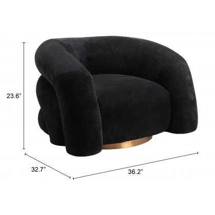 ZUO - Havn Accent Chair in Black