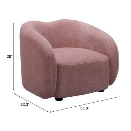 ZUO - Tallin Accent Chair in Mauve Pink
