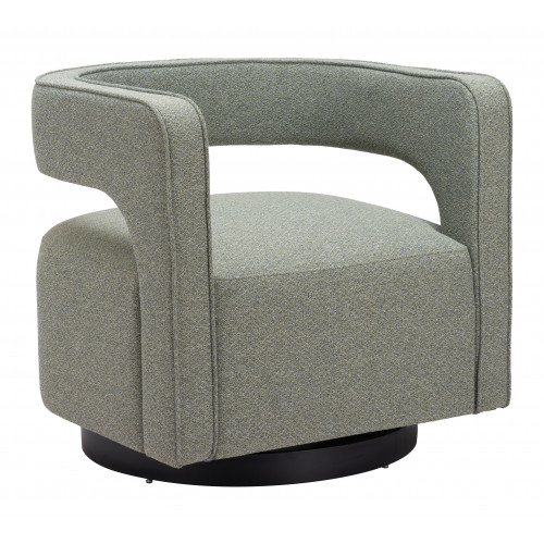 ZUO - Turku Swivel Chair in Sage Green