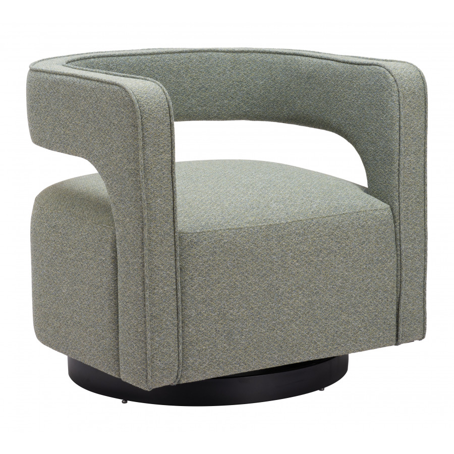 ZUO - Turku Swivel Chair in Sage Green