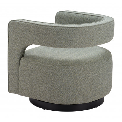ZUO - Turku Swivel Chair in Sage Green