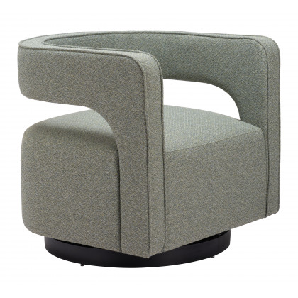 ZUO - Turku Swivel Chair in Sage Green