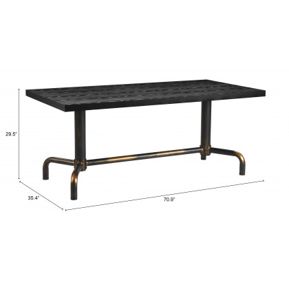 ZUO - Neum Dining Table in Black