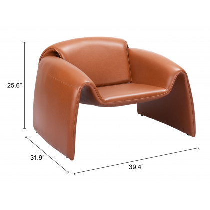 ZUO Horten Accent Chair - Brown