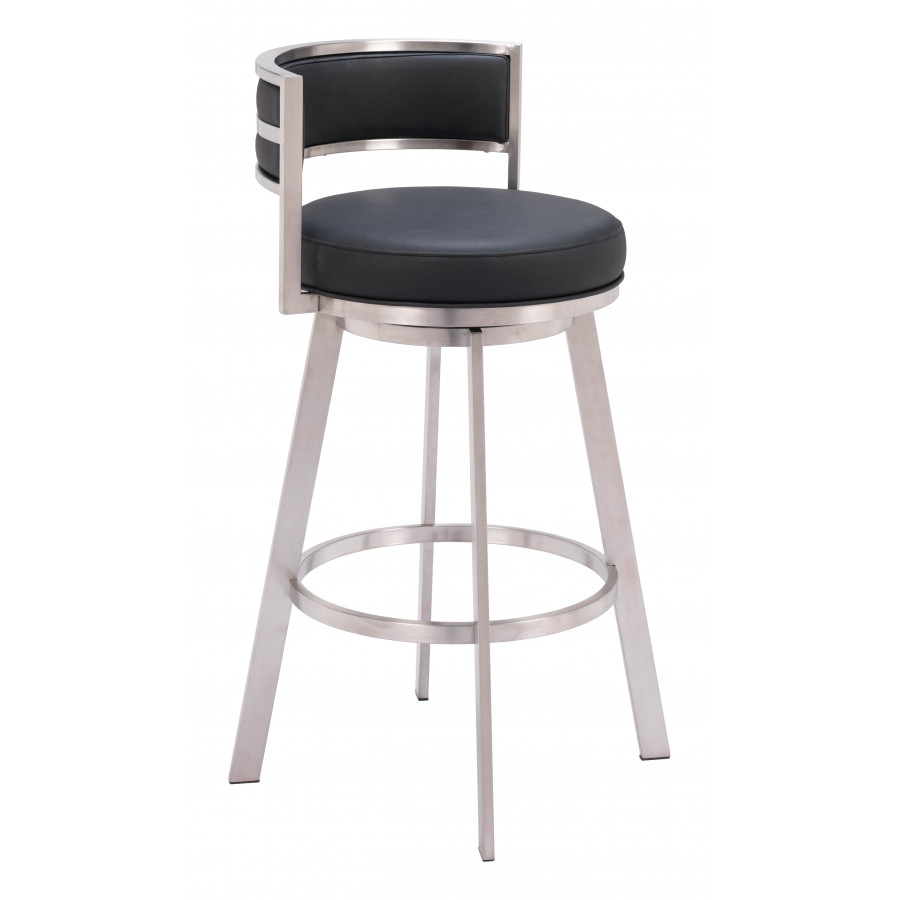 ZUO - Gimsby Swivel Barstool in Black