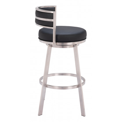 ZUO - Gimsby Swivel Barstool in Black