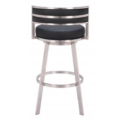ZUO - Gimsby Swivel Barstool in Black