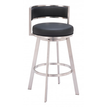 ZUO - Gimsby Swivel Barstool in Black