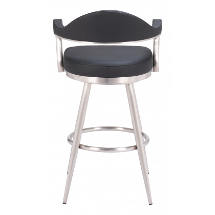 ZUO - Vagur Swivel Barstool in Black