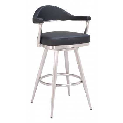 ZUO - Vagur Swivel Barstool in Black