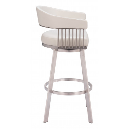 ZUO - Bantry Swivel Barstool in White
