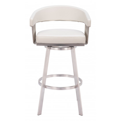 ZUO - Bantry Swivel Barstool in White