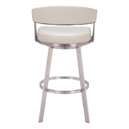 ZUO - Bantry Swivel Barstool in White