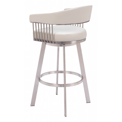 ZUO - Bantry Swivel Barstool in White