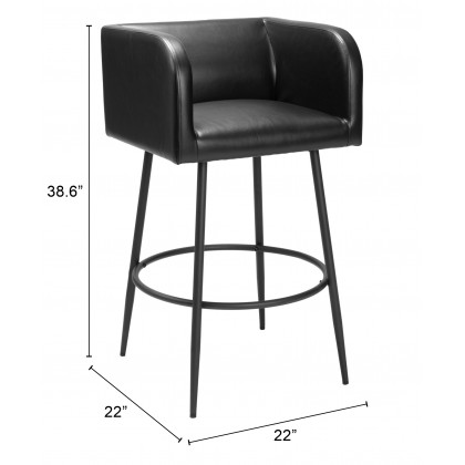 ZUO Horbat Barstool (Set of 2) - Black