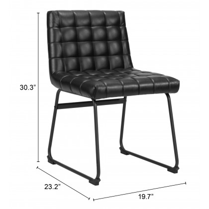 ZUO Pago Dining Chair (Set of 2) - Black