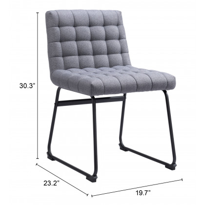 ZUO Pago Dining Chair (Set of 2) - Gray