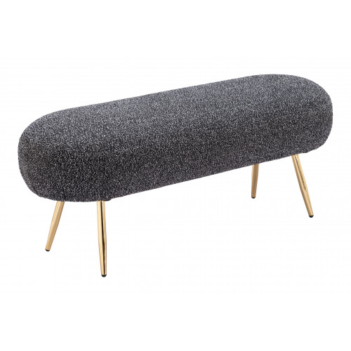 ZUO - Creek Bench in Glitter Black