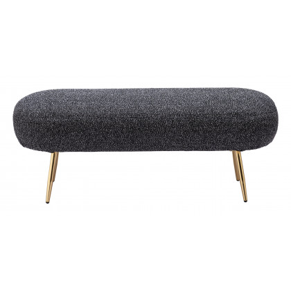 ZUO - Creek Bench in Glitter Black