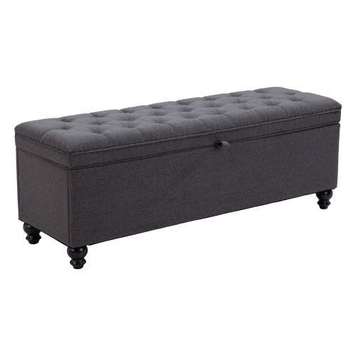 ZUO - Halifax Storage Bench in Gravel Gray
