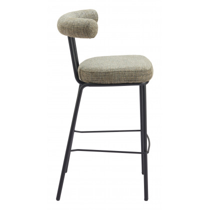ZUO - Kede Barstool in Green Tweed