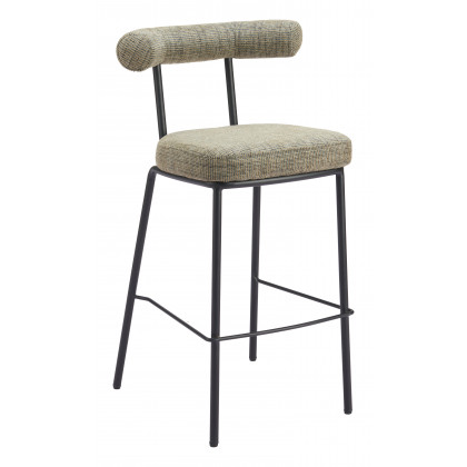 ZUO - Kede Barstool in Green Tweed