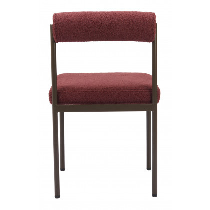ZUO Livorno Dining Chair - Red/Bronze