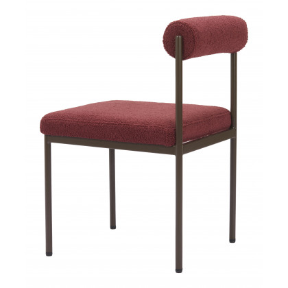 ZUO Livorno Dining Chair - Red/Bronze
