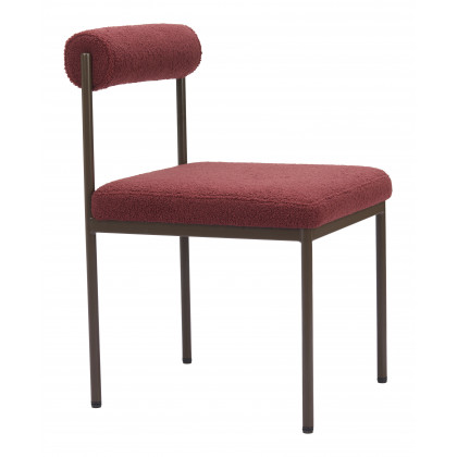 ZUO Livorno Dining Chair - Red/Bronze