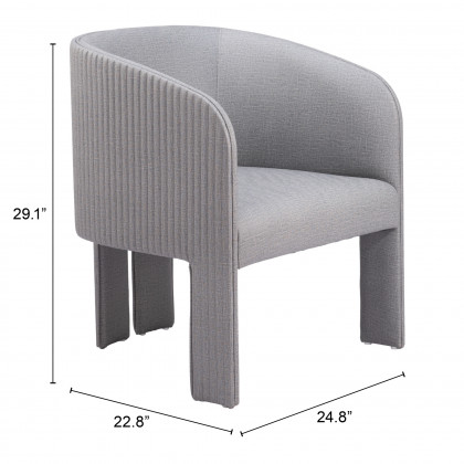 ZUO Hull Accent Chair - Slate Gray