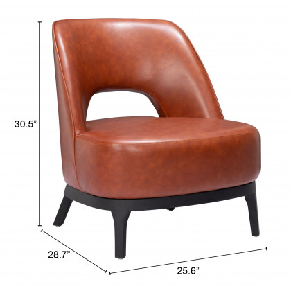 ZUO Mistley Accent Chair - Brown