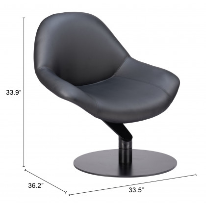 ZUO - Poole Accent Chair in Black